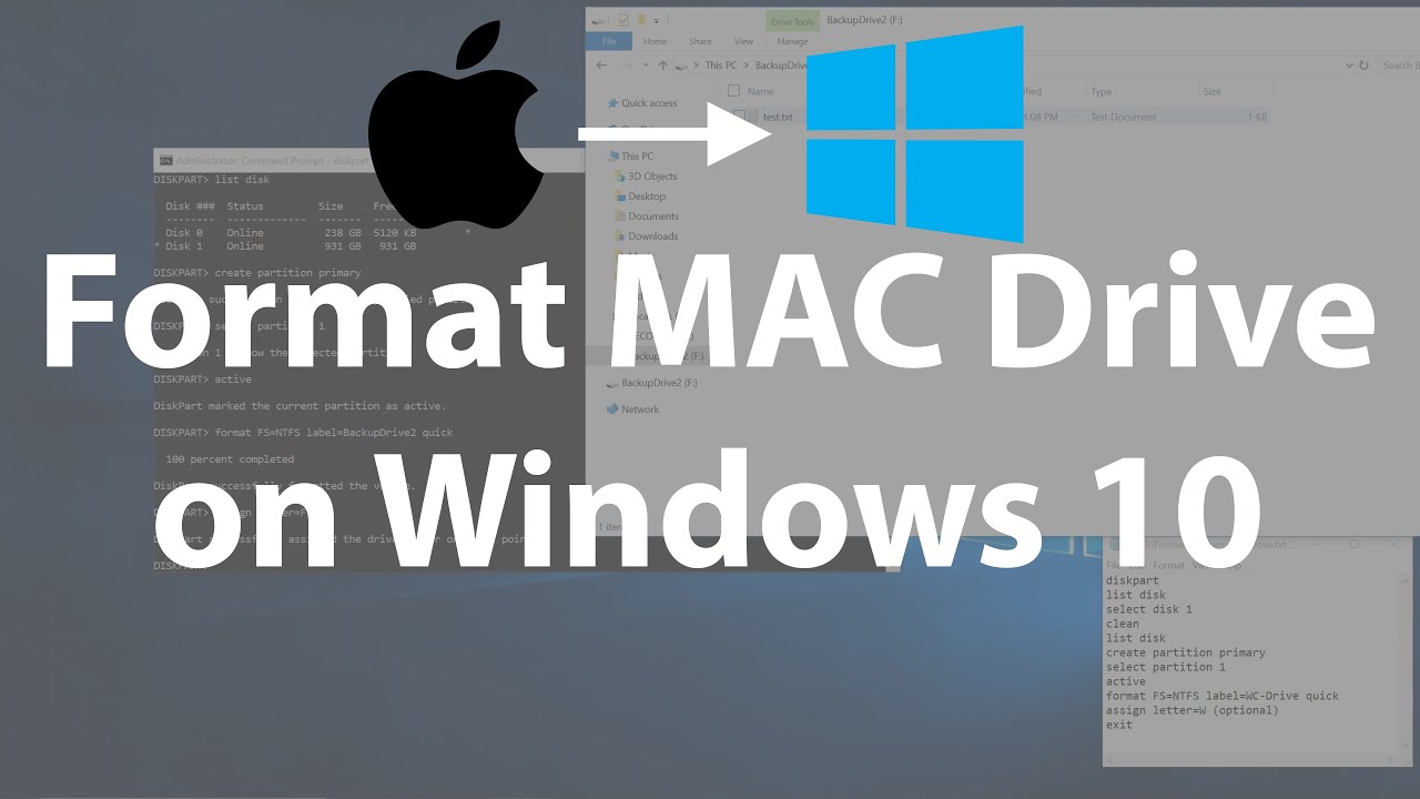 format drives for mac with windows